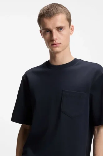 T-shirt i bomullsjersey med logotyp