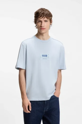 T-shirt i bomullsjersey med logotyp i arbetsklädesstil