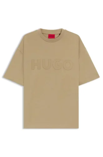 T-shirt i bomullsjersey med reflekterande logo