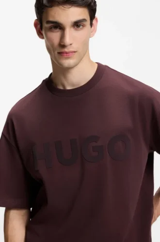 T-shirt i bomullsjersey med reflekterande logo