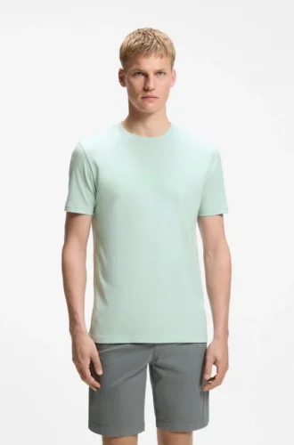 T-shirt i bomullsjersey med stort logotryck