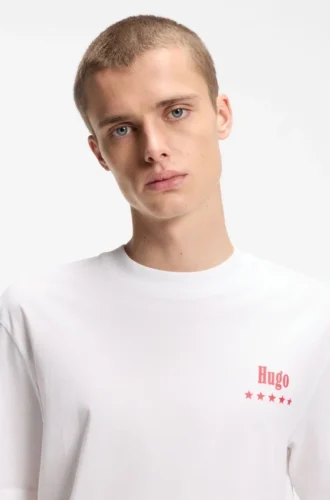 T-shirt i bomullsjersey med tryckt motiv