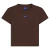 T-shirt i smal passform med logotyp i stretchbomull