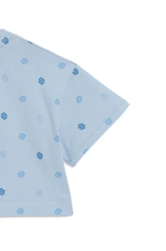 T-shirt i stretchbomull för barn med Double B-monogram