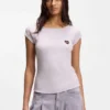 T-shirt i stretchbomull med slim fit och tryck T-shirt i stretchbomull med slim fit och tryck