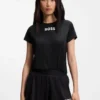 T-shirt i stretchjersey med tennismotiv T-shirt i stretchjersey med tennismotiv