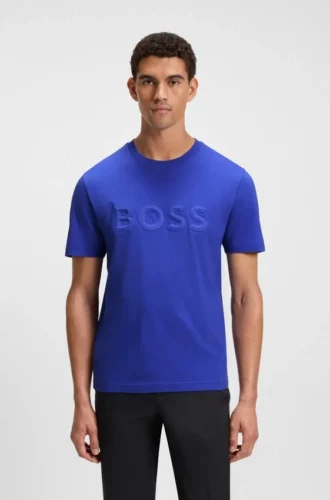 T-shirt med 3D-logotyp i bomullsjersey