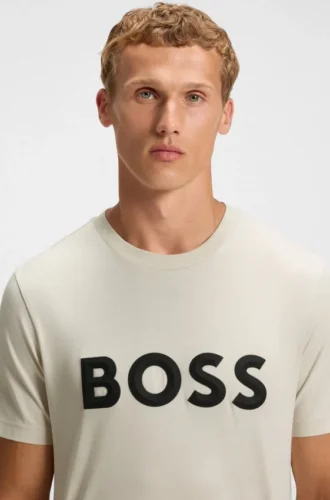 T-shirt med 3D-logotyp i bomullsjersey