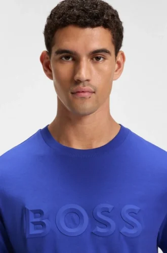 T-shirt med 3D-logotyp i bomullsjersey