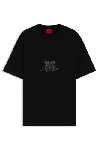 T-shirt med collegemotiv i bomullsjersey