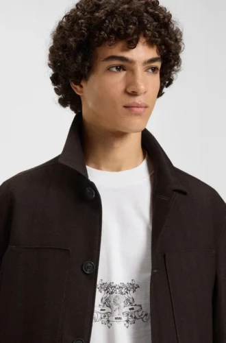 T-shirt med collegemotiv i bomullsjersey