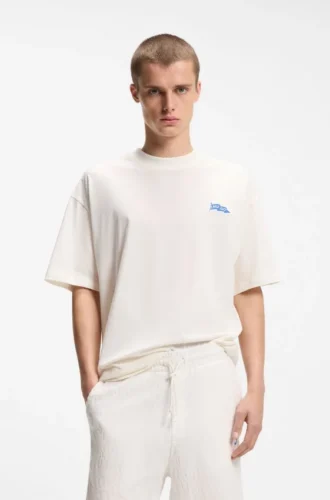 T-shirt med flagglogotyp i bomullsjersey