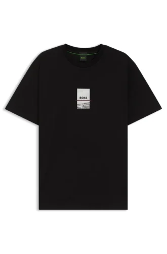 T-shirt med fototryck i stretchbomull