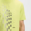 T-shirt med geometriskt mönster i stretchbomull