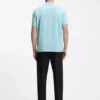 T-shirt med geometriskt mönster i stretchbomull