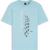 T-shirt med geometriskt mönster i stretchbomull