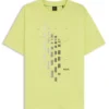 T-shirt med geometriskt mönster i stretchbomull