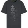 T-shirt med geometriskt mönster i stretchbomull T-shirt med geometriskt mönster i stretchbomull