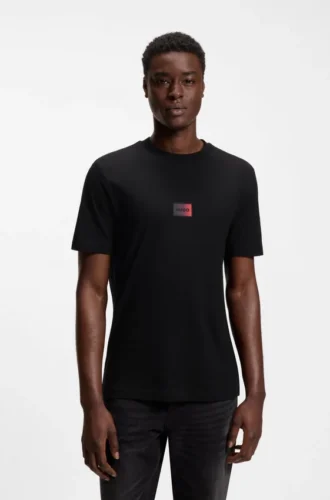 T-shirt med gradientlogotyp i bomullsjersey