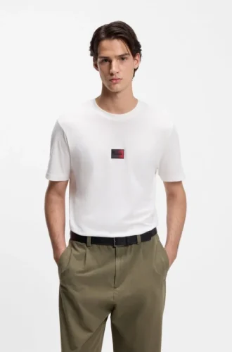 T-shirt med gradientlogotyp i bomullsjersey