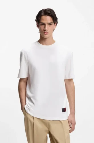 T-shirt med gradientlogotyp i bomullsjersey