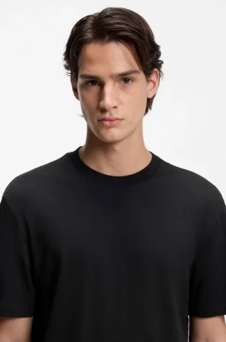 T-shirt med gradientlogotyp i bomullsjersey