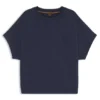T-shirt med handskriven logotyp i oversized-passform