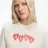 T-shirt med hjärtlogotyp i bomullsjersey
