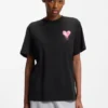 T-shirt med hjärtmotiv i bomullsjersey