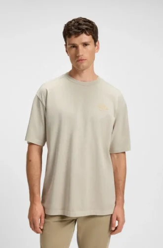 T-shirt med logodetalj i bomullsjersey