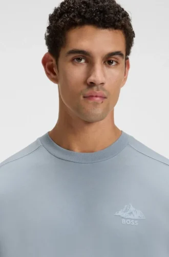 T-shirt med logodetalj i bomullsjersey