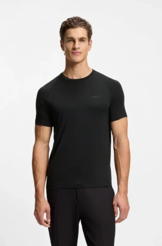 T-shirt med logodetalj i smal passform