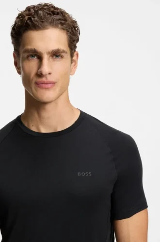 T-shirt med logodetalj i smal passform