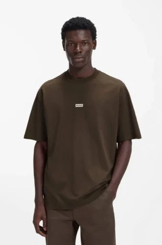 T-shirt med logotryck i bomullsjersey