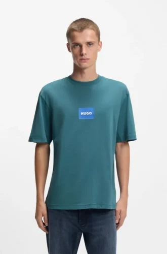 T-shirt med logotryck i bomullsjersey