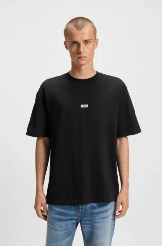 T-shirt med logotryck i bomullsjersey