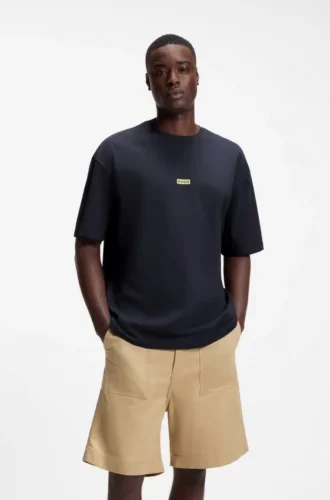 T-shirt med logotryck i bomullsjersey