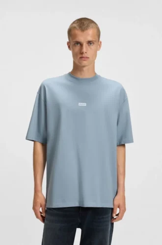 T-shirt med logotryck i bomullsjersey