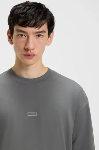 T-shirt med logotryck i bomullsjersey