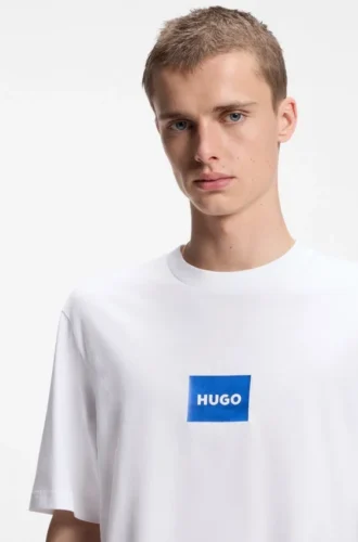 T-shirt med logotryck i bomullsjersey
