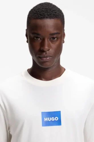 T-shirt med logotryck i bomullsjersey