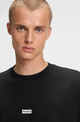 T-shirt med logotryck i bomullsjersey