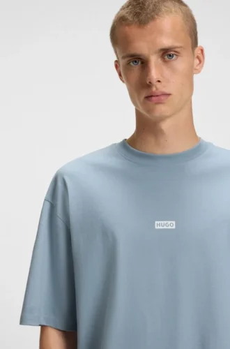 T-shirt med logotryck i bomullsjersey