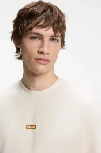 T-shirt med logotryck i bomullsjersey