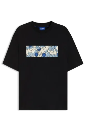 T-shirt med logotyp i bomullsjersey
