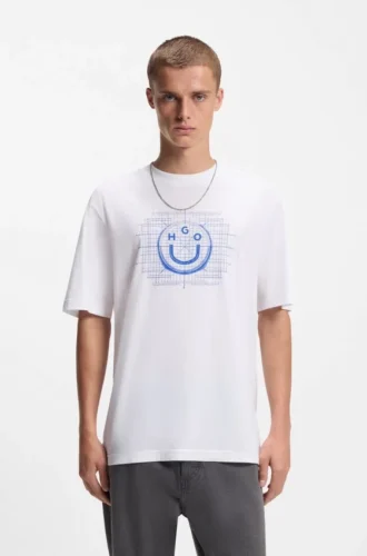 T-shirt med logotyp i bomullsjersey
