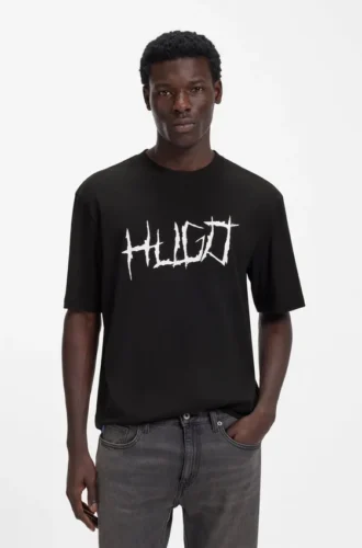 T-shirt med logotyp i bomullsjersey