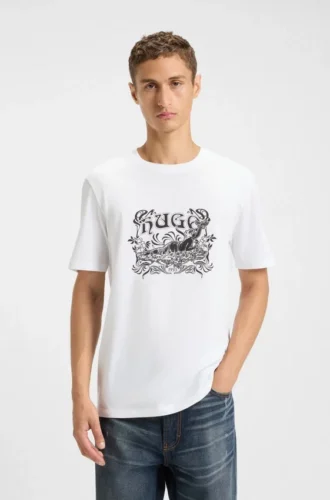 T-shirt med logotyp i bomullsjersey