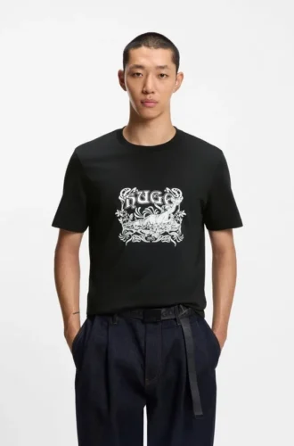 T-shirt med logotyp i bomullsjersey