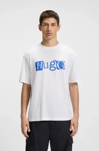 T-shirt med logotyp i bomullsjersey